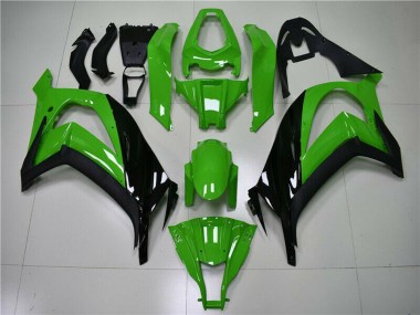 Carenado Moto Kawasaki ZX10R 2011-2015 - Verde Negro Brillante Asequibles