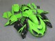 Carenado Moto Kawasaki ZX14R ZZR1400 2006-2011 - Verde Negro Brillante Asequibles