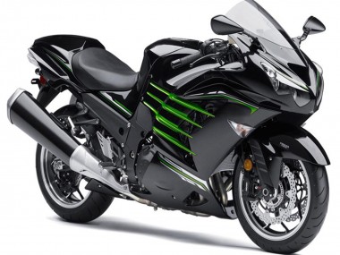 Carenados Moto Kawasaki ZX14R ZZR1400 2012-2024 - Negro Brillante Negro Mate Verde Asequibles