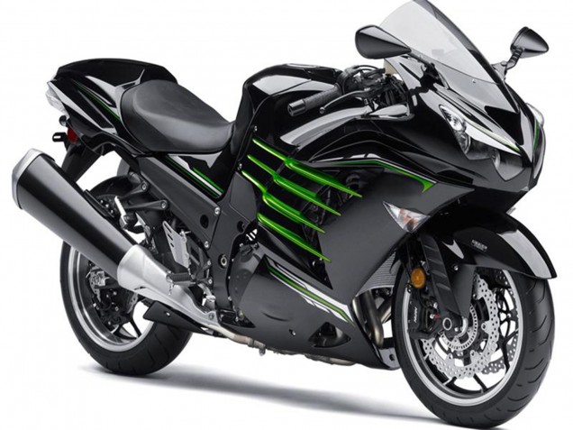 Carenados Moto Kawasaki ZX14R ZZR1400 2012-2024 - Negro Brillante Negro Mate Verde Asequibles