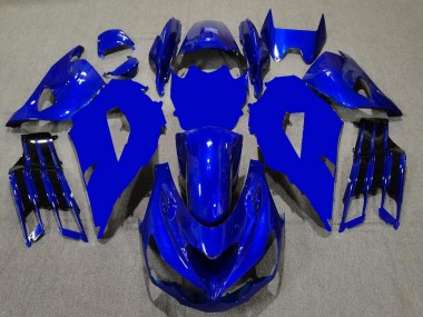 Carenados Moto Kawasaki ZX14R ZZR1400 2012-2024 - Azul Negro Asequibles