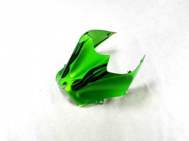 Carenado Moto Kawasaki ZX14R ZZR1400 2012-2024 - Verde Negro Brillante Asequibles