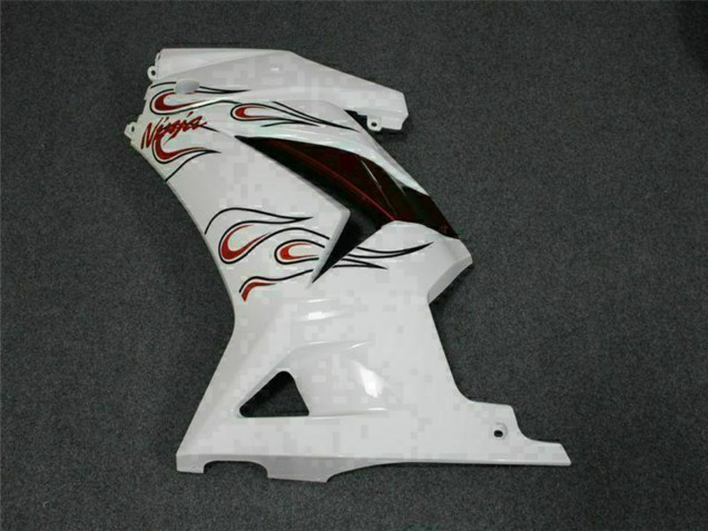 Carenados Moto Kawasaki EX250 2008-2012 - Blanco Rojo Asequibles