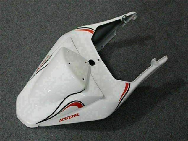 Carenados Moto Kawasaki EX250 2008-2012 - Blanco Rojo Asequibles
