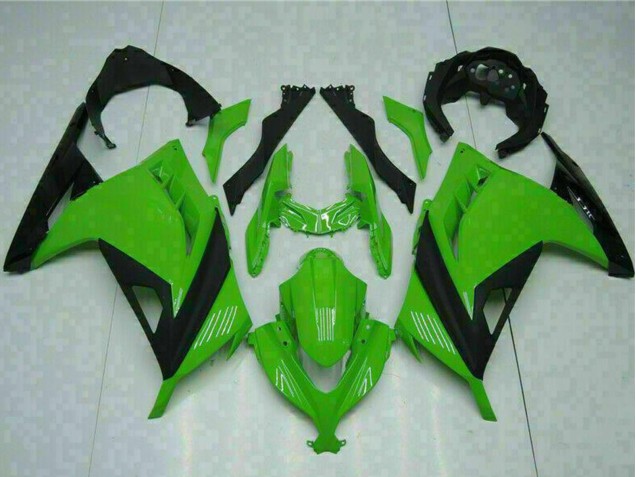 Carenados Moto Kawasaki Ninja 300 EX300R 2013-2024 - Verde Negro Asequibles