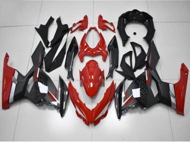 Carenados Moto Kawasaki EX400 2018-2024 - Rojo Gris Negro Asequibles