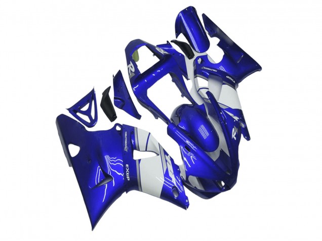 Carenado Moto Yamaha YZF R1 2000-2001 - Azul Blanco Asequibles