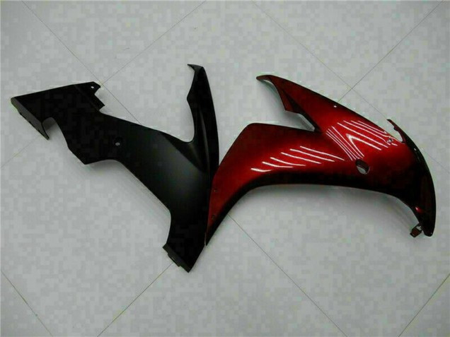 Carenados Moto Yamaha YZF R1 2004-2006 - Rojo Granate Negro Mate Asequibles