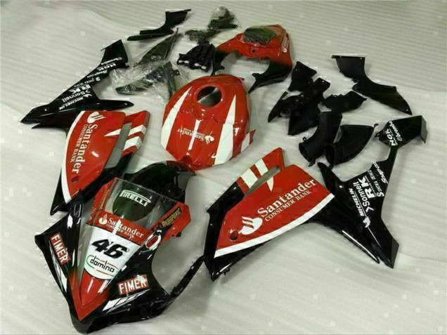 Carenados Moto Yamaha YZF R1 2007-2008 - Rojo Blanco Negro Fimer Santander 46 Asequibles
