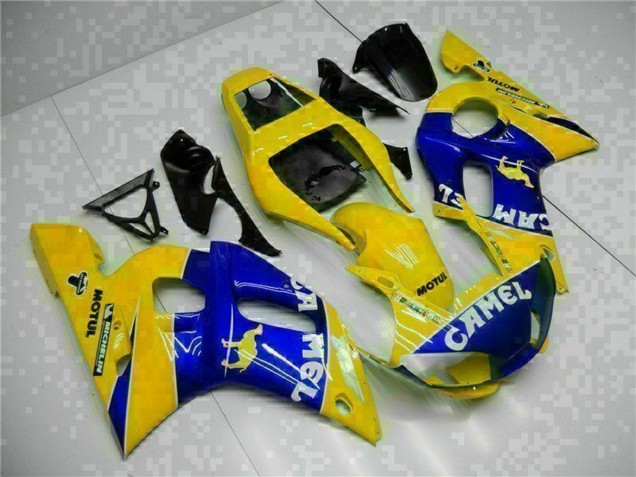 Carenados Moto Yamaha YZF R6 1998-2002 - Amarillo Azul Blanco Camello Motul Asequibles