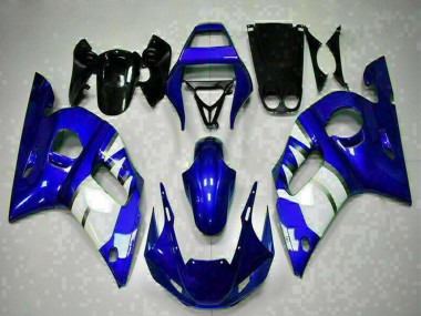 Carenados Moto Yamaha YZF R6 1998-2002 - Azul Blanco Asequibles