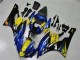 Carenados Moto Yamaha YZF R6 2006-2007 - Azul Amarillo Negro Brillante Tiburón Asequibles