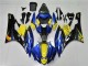 Carenados Moto Yamaha YZF R6 2006-2007 - Azul Amarillo Negro Brillante Tiburón Asequibles