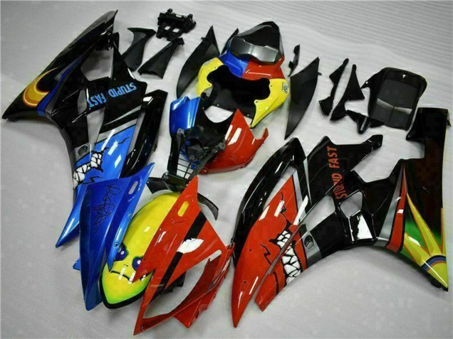 Carenados Moto Yamaha YZF R6 2006-2007 - Amarillo Azul Rojo Negro Brillante Tiburón Asequibles