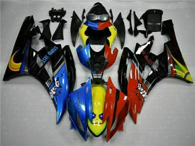 Carenados Moto Yamaha YZF R6 2006-2007 - Amarillo Azul Rojo Negro Brillante Tiburón Asequibles