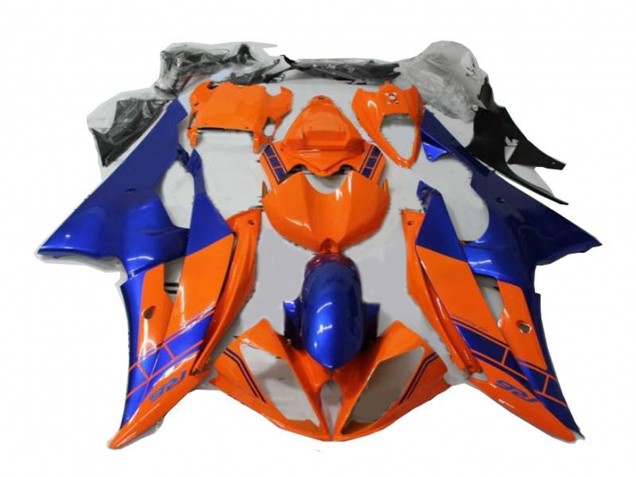 Carenados Moto Yamaha YZF R6 2008-2016 - Naranja Azul Asequibles