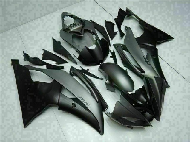 Carenados Moto Yamaha YZF R6 2008-2016 - Gris Negro Mate Asequibles