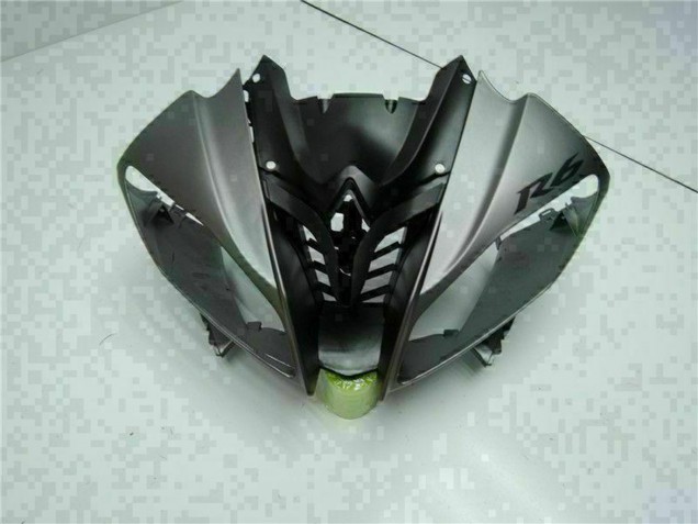 Carenados Moto Yamaha YZF R6 2008-2016 - Gris Negro Mate Asequibles