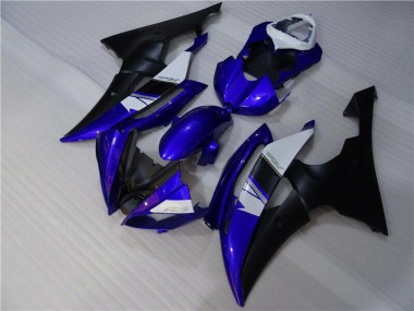Carenados Moto Yamaha YZF R6 2008-2016 - Blanco Azul Negro Mate Asequibles