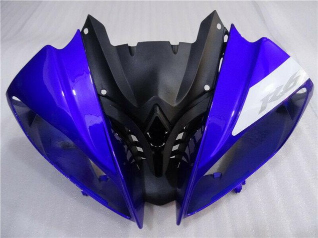 Carenados Moto Yamaha YZF R6 2008-2016 - Blanco Azul Negro Mate Asequibles