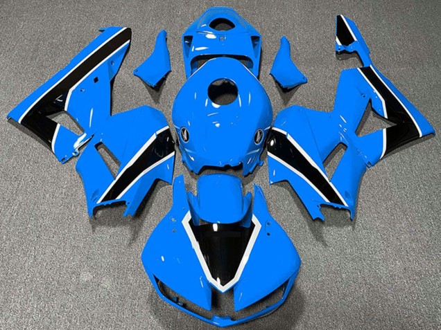 Carenados Moto Honda CBR600RR 2013-2023 - Azul Claro Blanco Negro Brillante Asequibles