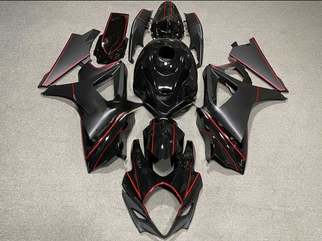 Carenados Moto Suzuki GSXR 1000 2007-2008 - Negro Brillante Negro Mate Rojo Asequibles