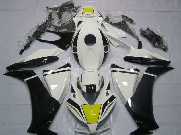 Carenado Moto Honda CBR1000RR 2012-2016 - Blanco Amarillo Negro Brillante Asequibles