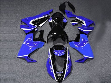 Carenados Moto Honda CBR1000RR 2017-2023 - Azul Blanco Negro Brillante Toro Asequibles