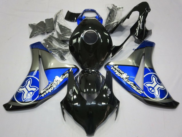 Carenados Moto Honda CBR1000RR 2008-2011 - Azul Gris Negro Brillante Asequibles