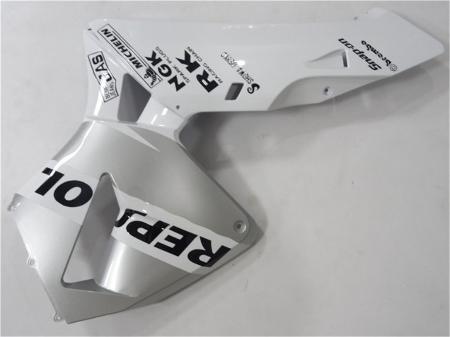 Carenado Moto Honda CBR600RR 2003-2004 - Blanco Plata Negro Repsol Asequibles