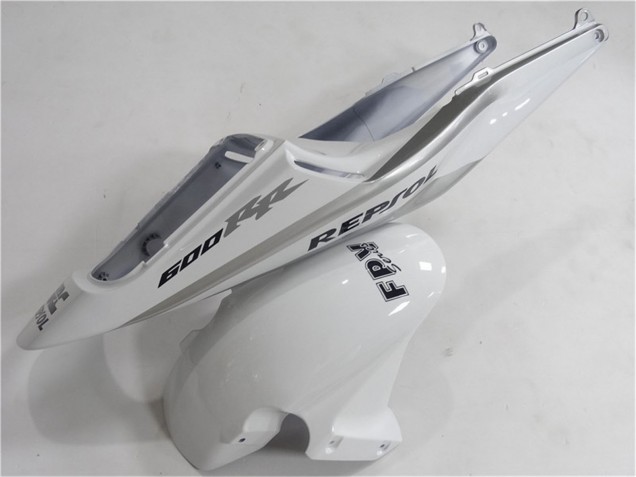 Carenado Moto Honda CBR600RR 2003-2004 - Blanco Plata Negro Repsol Asequibles