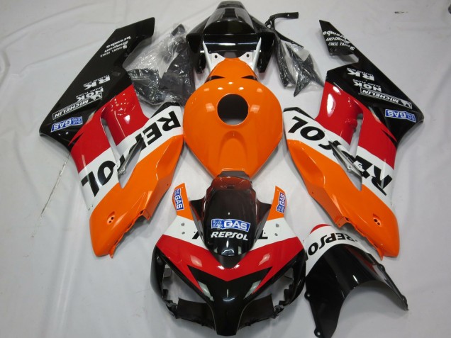Kit Carenados Moto Honda CBR1000RR 2004-2005 - Naranja Blanco Rojo Negro Brillante Repsol Asequibles