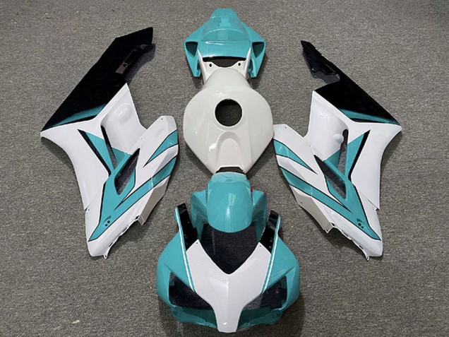 Carenados Moto Honda CBR1000RR 2004-2005 - Blanco Cian Azul Negro Brillante Asequibles