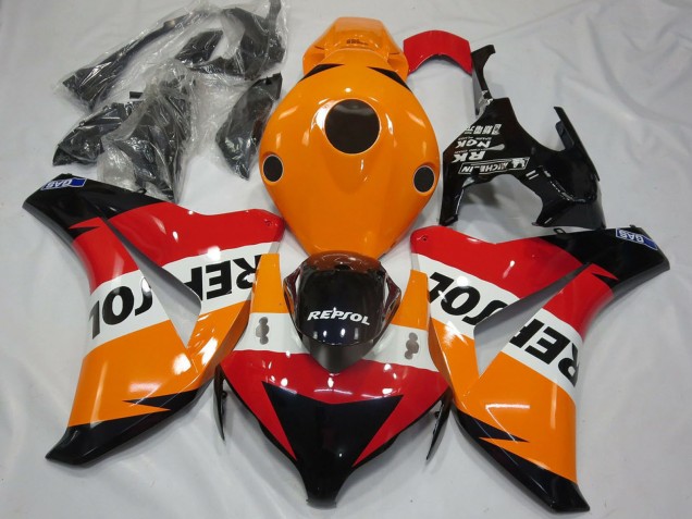 Kits Carenado Moto Honda CBR1000RR 2008-2011 - Naranja Blanco Rojo Negro Brillante Repsol Asequibles