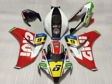 Carenados Moto Honda CBR1000RR 2008-2011 - Blanco Rojo Amarillo Verde Negro Givi 6 Asequibles
