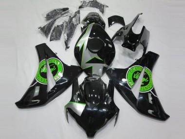 Carenados Moto Honda CBR1000RR 2008-2011 - Plata Verde Negro Brillante Asequibles