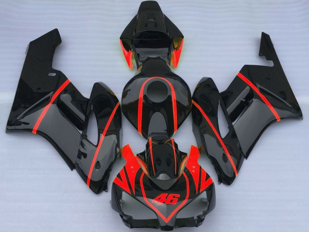 Carenados Moto Honda CBR1000RR 2004-2005 - Negro Brillante Rojo Asequibles