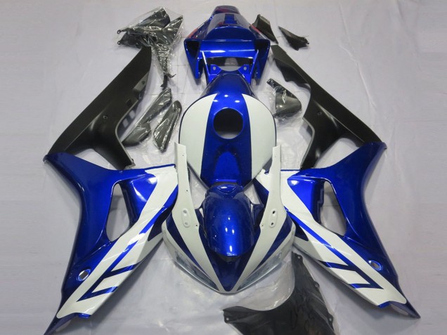 Carenado Moto Honda CBR1000RR 2006-2007 - Azul Blanco Negro Mate Asequibles