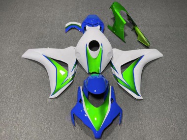 Carenados Moto Honda CBR1000RR 2008-2011 - Blanco Verde Azul Asequibles