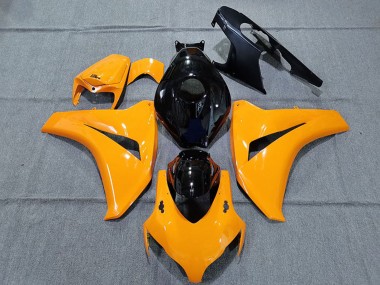 Carenados Moto Honda CBR1000RR 2008-2011 - Naranja Brillante Negro Brillante Asequibles