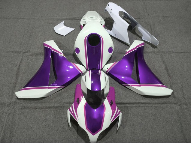 Carenados Moto Honda CBR1000RR 2008-2011 - Blanco Púrpura Brillante Rosa Asequibles