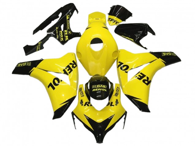 Carenados Moto Honda CBR1000RR 2008-2011 - Amarillo Negro Lustroso Repsol Asequibles