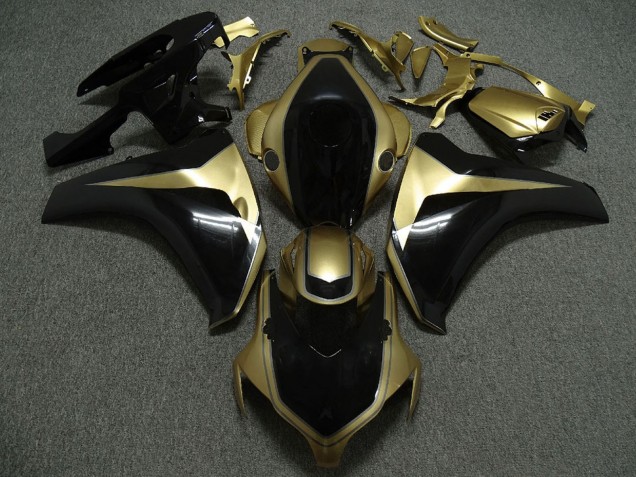 Carenados Moto Honda CBR1000RR 2008-2011 - Oro Negro Brillante Asequibles