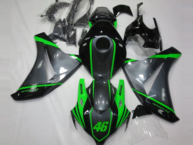 Carenados Moto Honda CBR1000RR 2008-2011 - Gris Verde Negro Mate Motul 46 Asequibles
