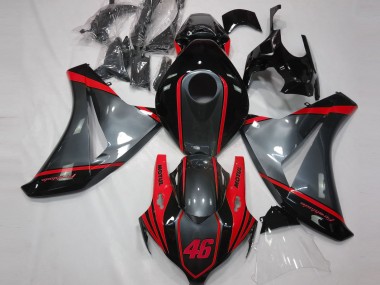 Carenados Moto Honda CBR1000RR 2008-2011 - Gris Rojo Negro Mate Motul 46 Asequibles