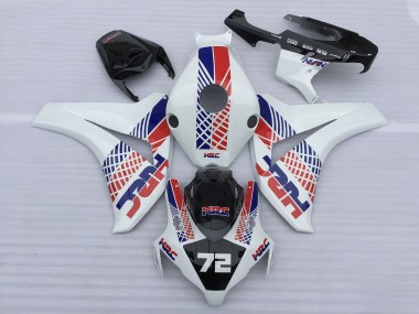 Carenados Moto Honda CBR1000RR 2008-2011 - Blanco Azul Rojo HRC 72 Asequibles