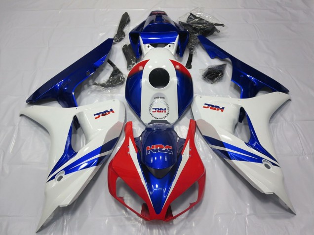 Carenado Moto Honda CBR1000RR 2006-2007 - Blanco Rojo Azul HRC OEM Estilo Asequibles