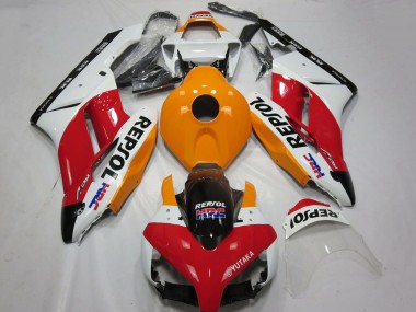 Carenado Moto Honda CBR1000RR 2004-2005 - Blanco Naranja Rojo Negro Brillante Repsol HRC Asequibles