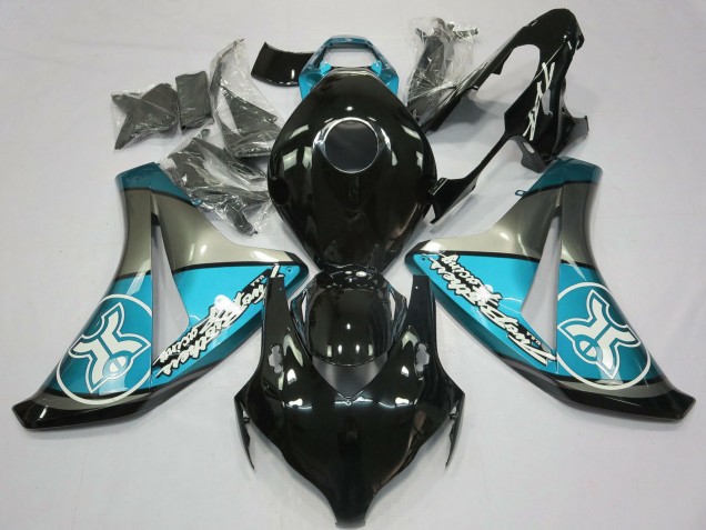 Carenados Moto Honda CBR1000RR 2008-2011 - Azul Claro Gris Negro Brillante Asequibles