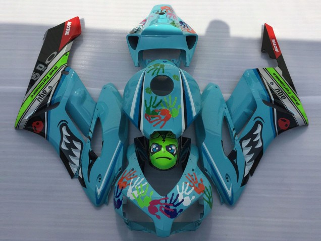 Carenados Moto Honda CBR1000RR 2004-2005 - Azul Verde Negro Rojo Tiburón Asequibles